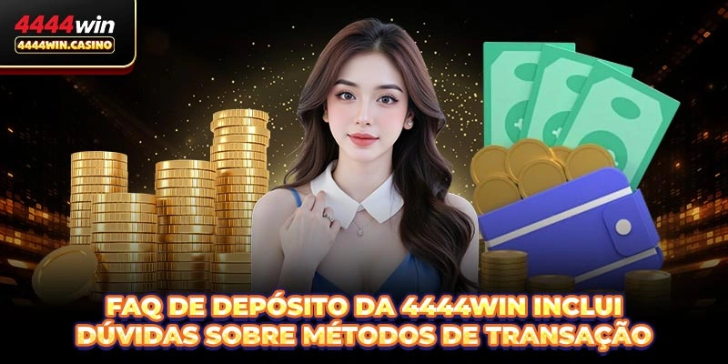 FAQ de Depósito da 4444WIN inclui dúvidas sobre métodos de transação