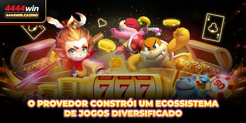 O provedor constrói um ecossistema de jogos diversificado